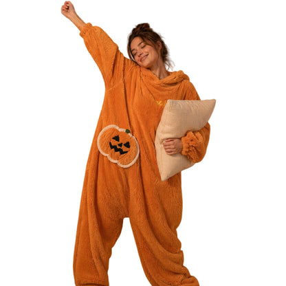 Pumpkin Onesie 🎃 – Cozy Halloween Comfort