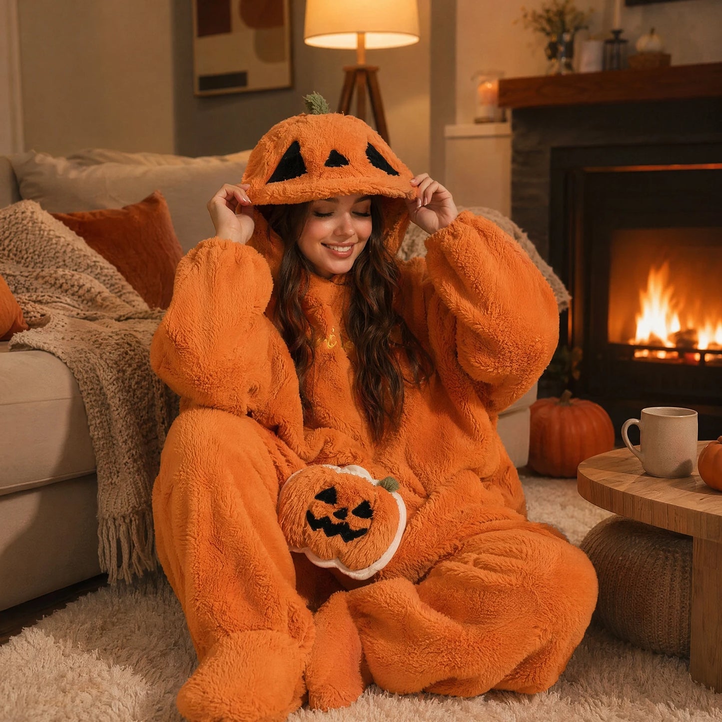 Pumpkin Onesie 🎃 – Cozy Halloween Comfort