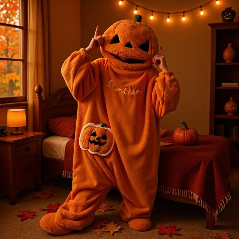 Pumpkin Onesie 🎃 – Cozy Halloween Comfort